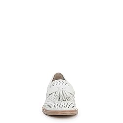 Franco Sarto Womens Carolyn Low Loafer White Cage 8 W