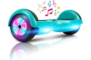 LIEAGLE Hoverboard, 6.5" Self Balancing Scooter Hover Board with Bluetooth Wheels LED Lights for Kids Adults