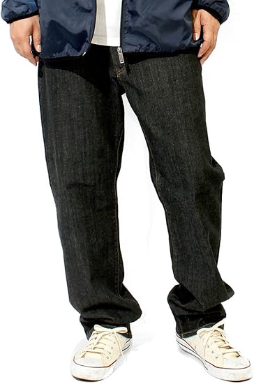 Amazon ヘインズ Hanes デニムパンツ メンズ 大きいサイズ ストレッチ インディゴ ユーズド加工 レギュラー ストレート ジーパン ジーンズ ジーンズ 通販