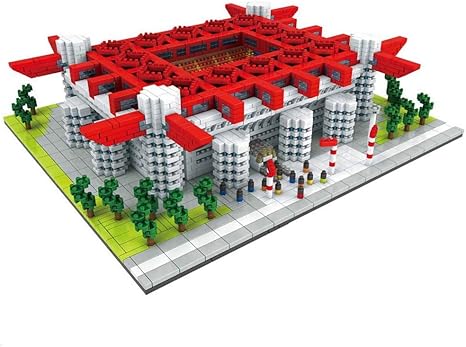 Amazon Co Jp サン シーロスタジアムモデルのパズル 3d Diyサッカー場acミランクラブジグソーパズルは スター人形で ナノブロックで組み立て ホーム キッチン