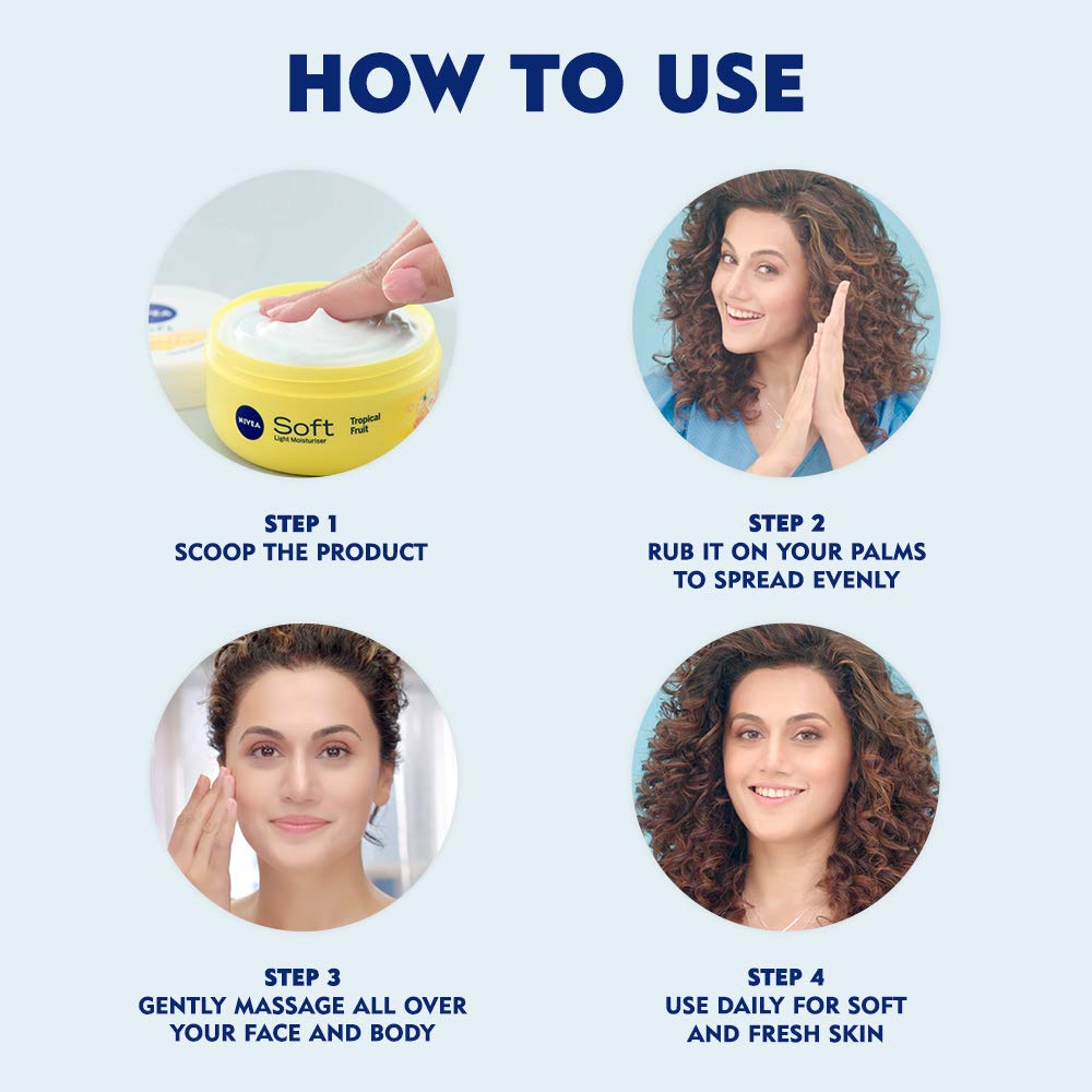nivea soft tropical fruit cream
