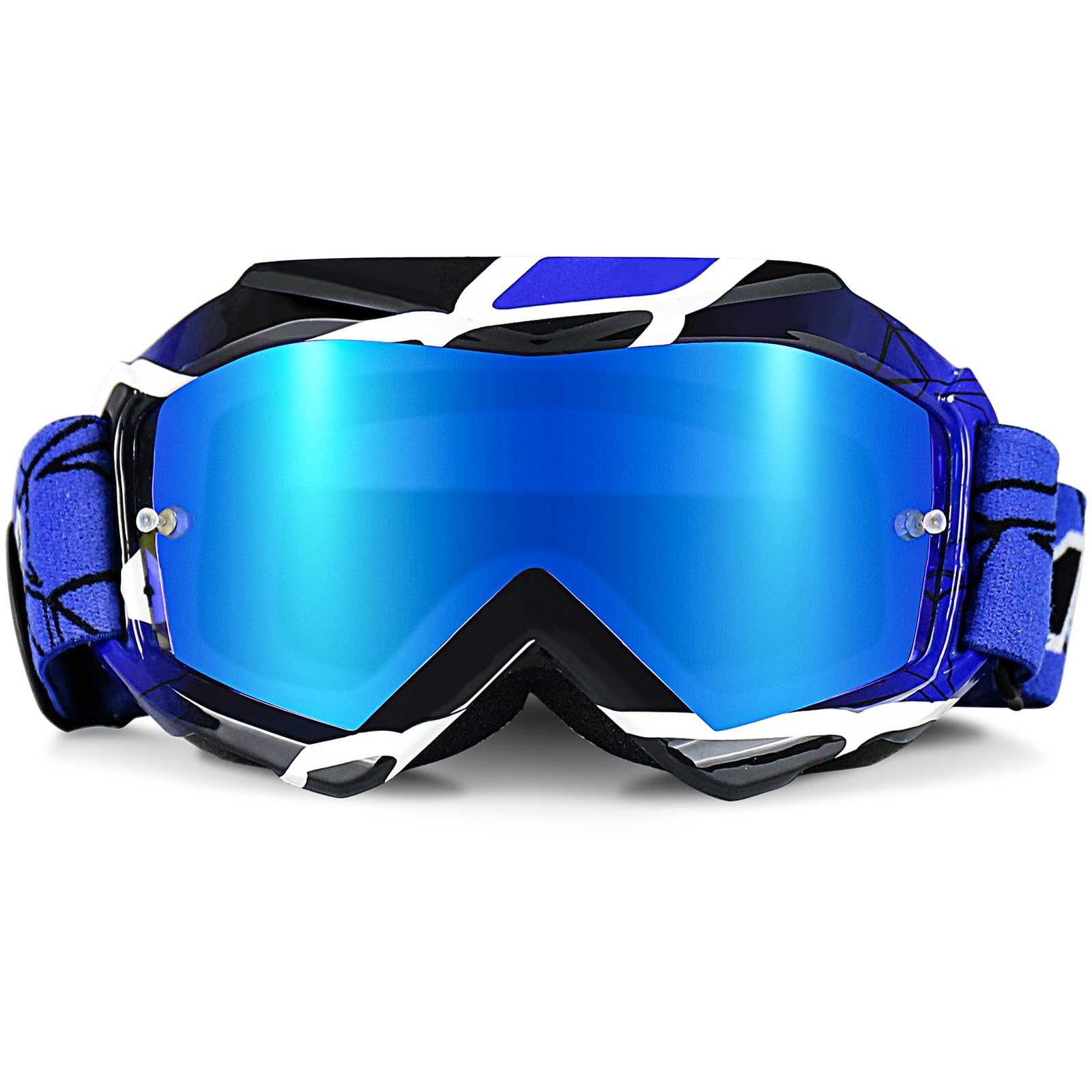 NENKI Motocross Goggles for Kids, for Motorcycle ATV Dirt Bike Off Road MTB, Ski Goggles with Anti Fog and 100% UV Protection Lens for Kids Aged 3-12