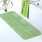 Walensee Large Bathroom Rug (24 x 60, Sage Green) Extra Soft and Absorbent Shaggy Bath Mat Machine Washable Microfiber Non Slip Luxury Floor Mat