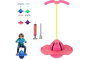 Balance Jumping Ball, Bouncing Ball with Handle, Balance Pogo Ball, Jumper with Handle and Ball Pump, Pogo Bouncing Ball Safe