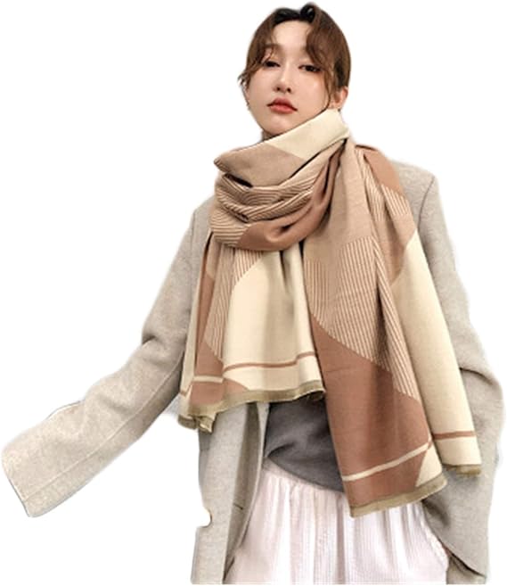 Amazon カーディガン 長袖 ロングショール F カシミヤタッチ ブランケット 大判スカーフ レディース ストール 花柄 マフラー カーキ ショール 秋冬 暖かい 肌触り クリスマス 結婚式 フリーサイズ 防寒対策 30代 40代 大判ストール マフラー 通販