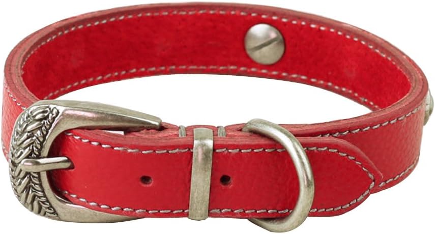 Covink® EchtlederHundehalsband, längenverstellbar von 29,2 cm bis 36,8