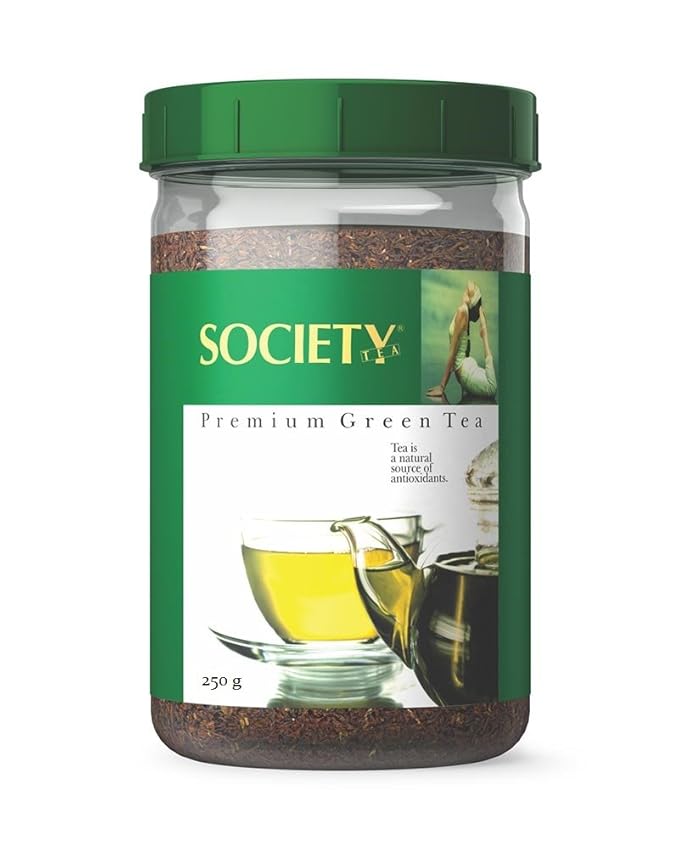 Society Tea Premium Green Tea 250G Jar Amazon.in Grocery & Gourmet Foods