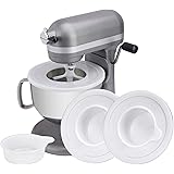 2 Pack Mixers Bowl Covers for KitchenAid 6 Quart Bowl-Lift Stand Mixers, Mixer Lid Fits Bowl-Lift Models KV25G and KP26M1X