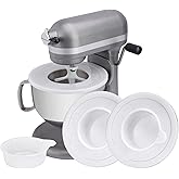 2 Pack Mixers Bowl Covers for KitchenAid 6 Quart Bowl-Lift Stand Mixers, Mixer Lid Fits Bowl-Lift Models KV25G and KP26M1X