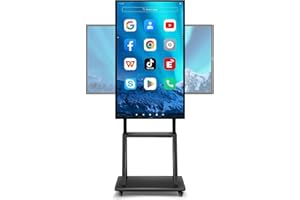 JYXCN 49" Smart Interactive Board - 1080P Touchscreen for Office Meetings, Classrooms, & Multi-Device Collaboration | 4K Wireless Mirroring, Powerful Android 12 OS, Includes Wall Mount (Board Only)