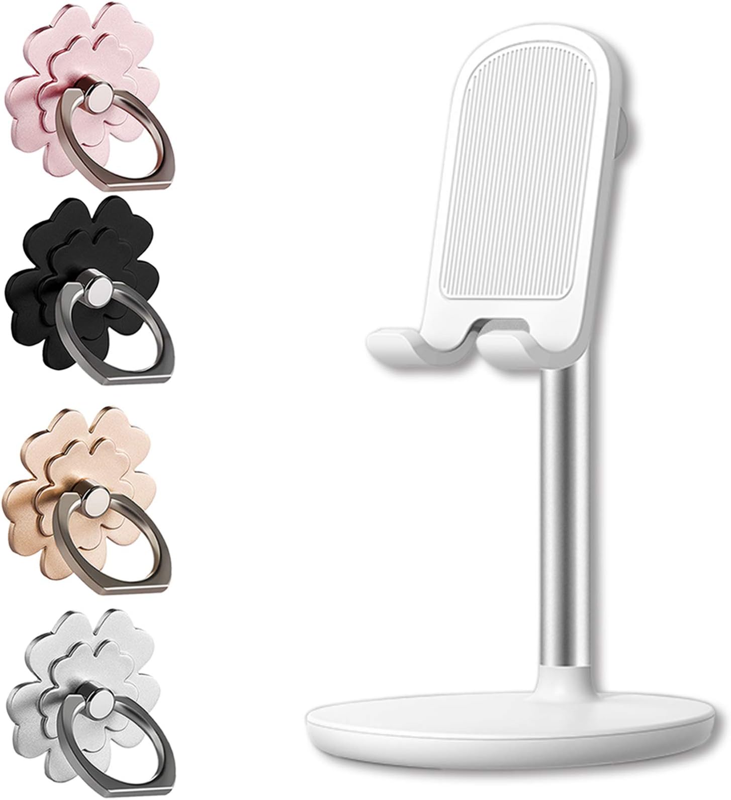 Cell Phone Stand [5 Pack] - Universal Phone Finger Ring Grip Stand Holder Compatible with iPhone Xs Max XR X 8 7 6 6s Plus, Samsung Galaxy S9 S8 Plus S7 S6 Other Smartphones