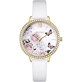 KIMOMT Women's Watches Leather Band Luxury Quartz Watches Waterproof Fashion Creative Wristwatch for Women Ladies