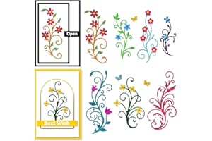 DELORIGIN Matrices de découpe rétro en acier au carbone pour fabrication de cartes de vœux, scrapbooking, décoration d'albéné