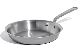 Made In Cookware - 10-Inch Stainless Steel Frying Pan - 5 Ply Stainless Clad - Professional Cookware - Made in Italy - Induct
