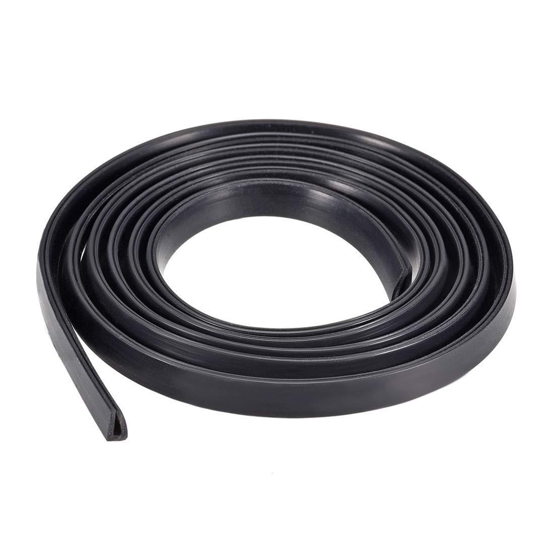 Uxcell Silicone Black U Channel Edge Protector Sheet, 1M/3.28Ft Length, Fits 0.1-1.5mm Edge, Weatherproof, Dustproof, Sound Insulation