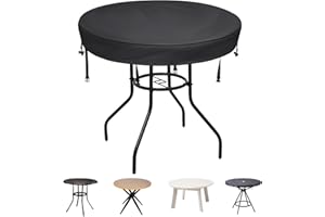 TOHONFOO Outdoor Round Table Cover - Waterproof Anti-UV Round Patio Table Cover - Fits Outdoor Table Up to 34-36 Inch