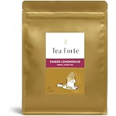 Tea Forte Ginger Lemongrass Loose Leaf Tea Bag | Makes 160-175 Cups, Handcrafted Loose Leaf Herbal Tea Blend, Resealable Bulk Bag, Premium Gift for Tea Lovers