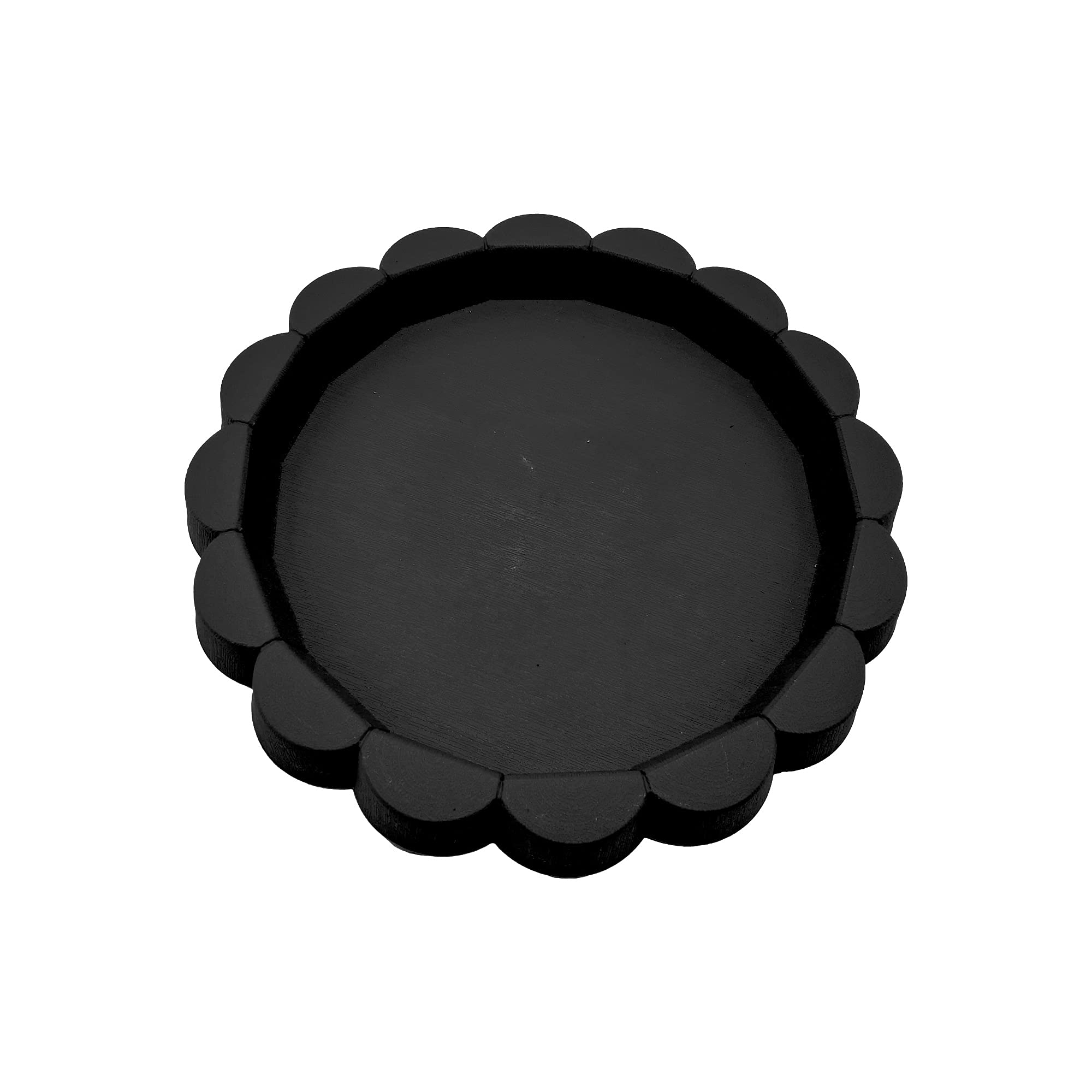 schone Crimp Saucer – Large Sized – Black Colour – Functional & Decorative – Collects Drainage – Keeps your Space Clean – Ideal for Use with 21CM Pots – ADDS BEAUTY TO YOUR GARDEN