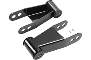 KUAFU 1"-2" Drop Leveling Lowering Shackles Kit Compatible with 1973-1996 Ford F100 F150 Powder Coated Steel