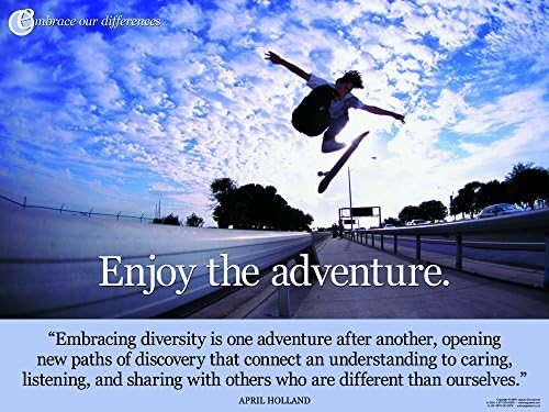 Enjoy the Adventure Laminated Diversity Poster
