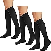 Falari 3-Pack Women's Over the Calf Knee High Trouser Socks, Comfortable Everyday Wear