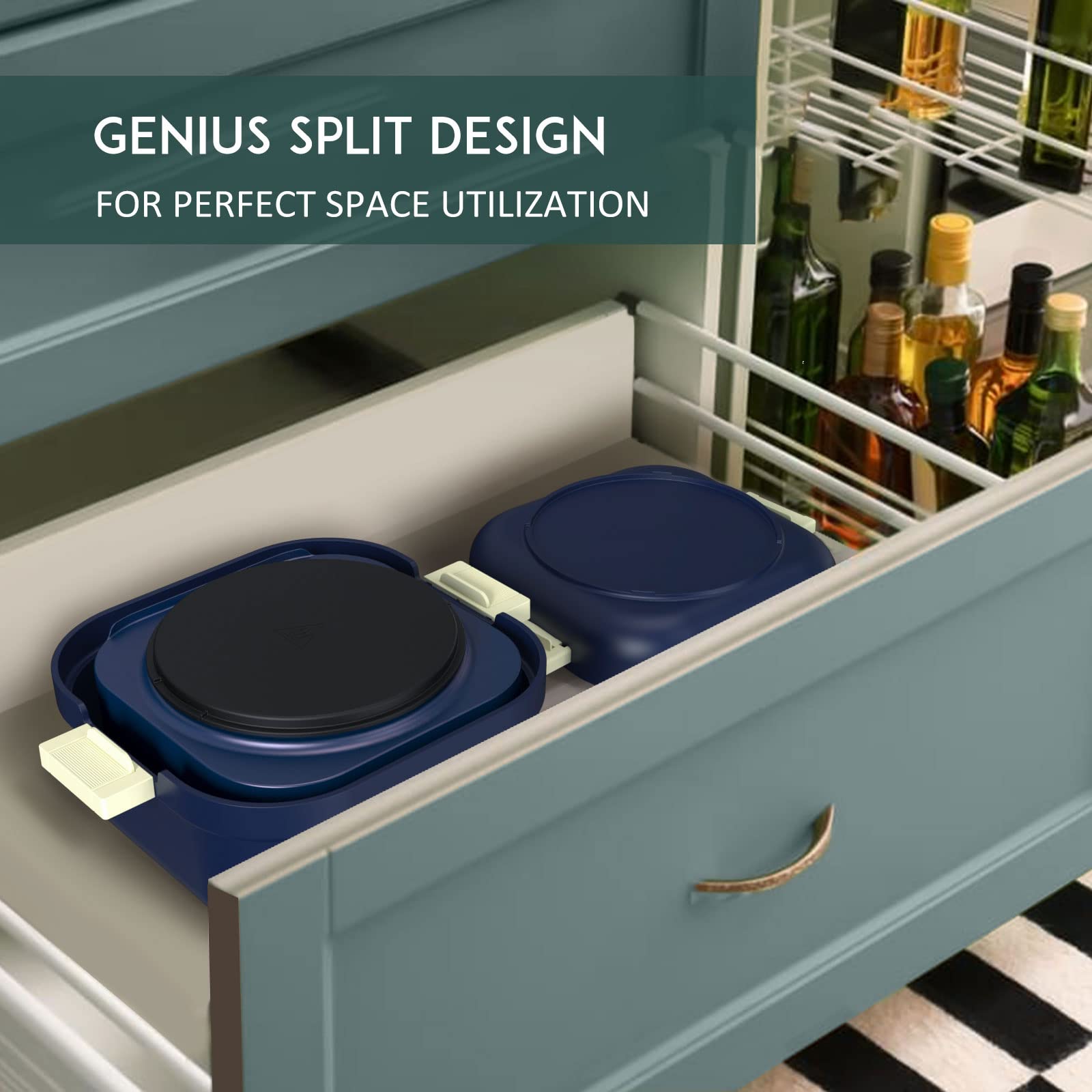 GREECHO 1.5L Electric Hot Pot with Grill, NonStick MIni Pot with 4