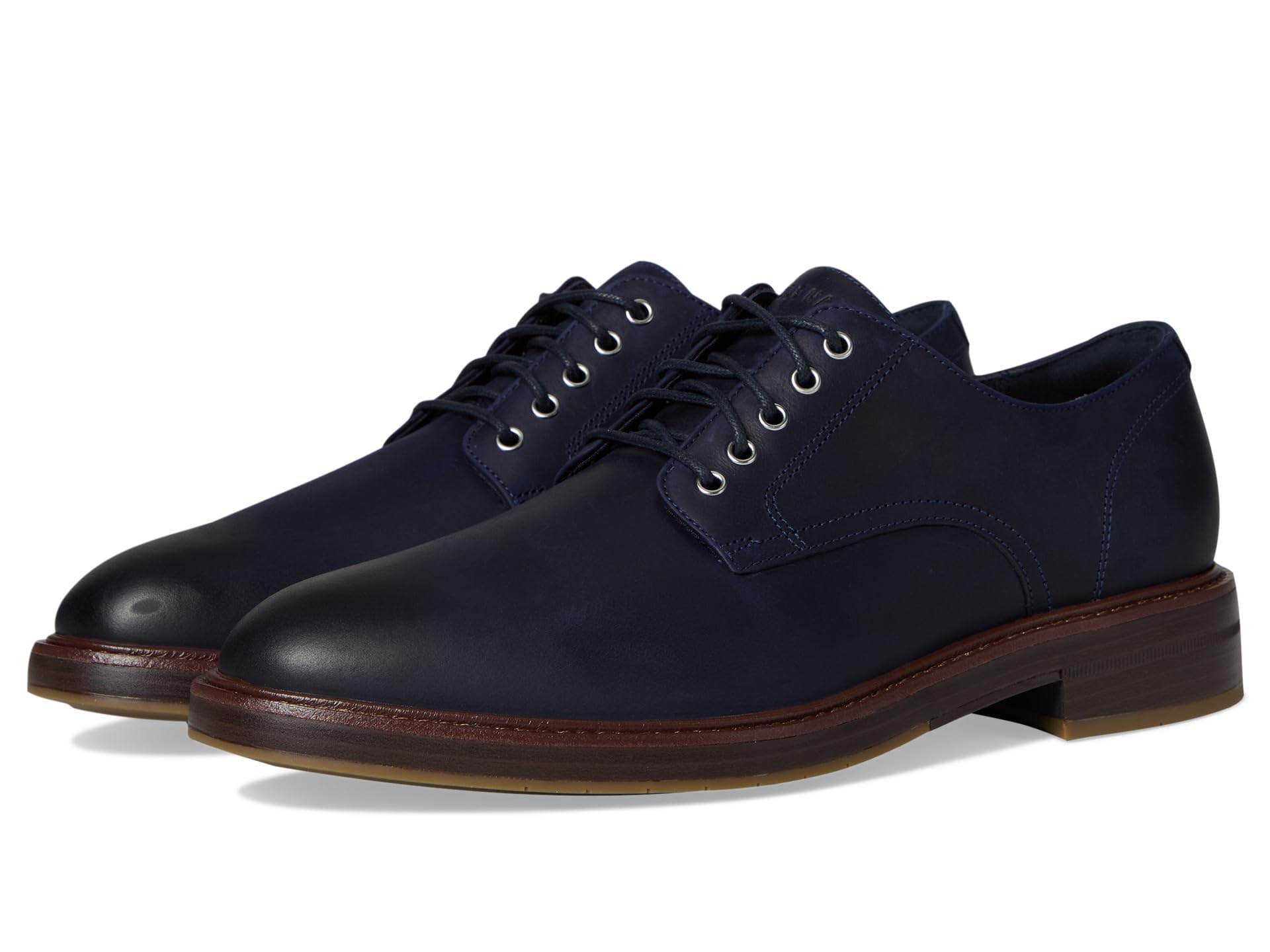 Cole Haan Men’s Judson Grand Plain Toe Oxfords, Midnight Moon Nubuck/Dark Natural, 12-M US