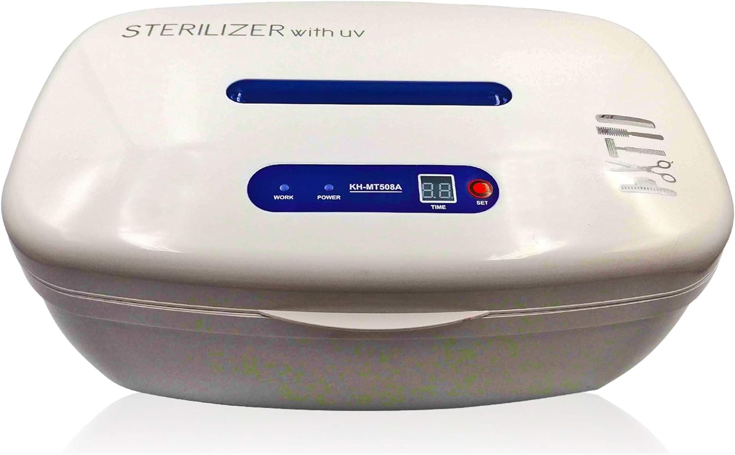 JJ CARE UV Sterilizer Box, UV Sanitizer Box for Cell Phone, UV Disinfection Box for Baby Toys, Portable UV Light Sterilizer Box, UV Sterilization Cabinet for Nail Salon Tools - White (White): Health & Personal Care