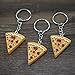 Pizza Pendant Key Chain - CINRA 10pcs Pizza Pendant Key Chain Keyring Key Holder Key Buckle Purse Bag Charm Key Jewelry Chic Accessories Ornaments
