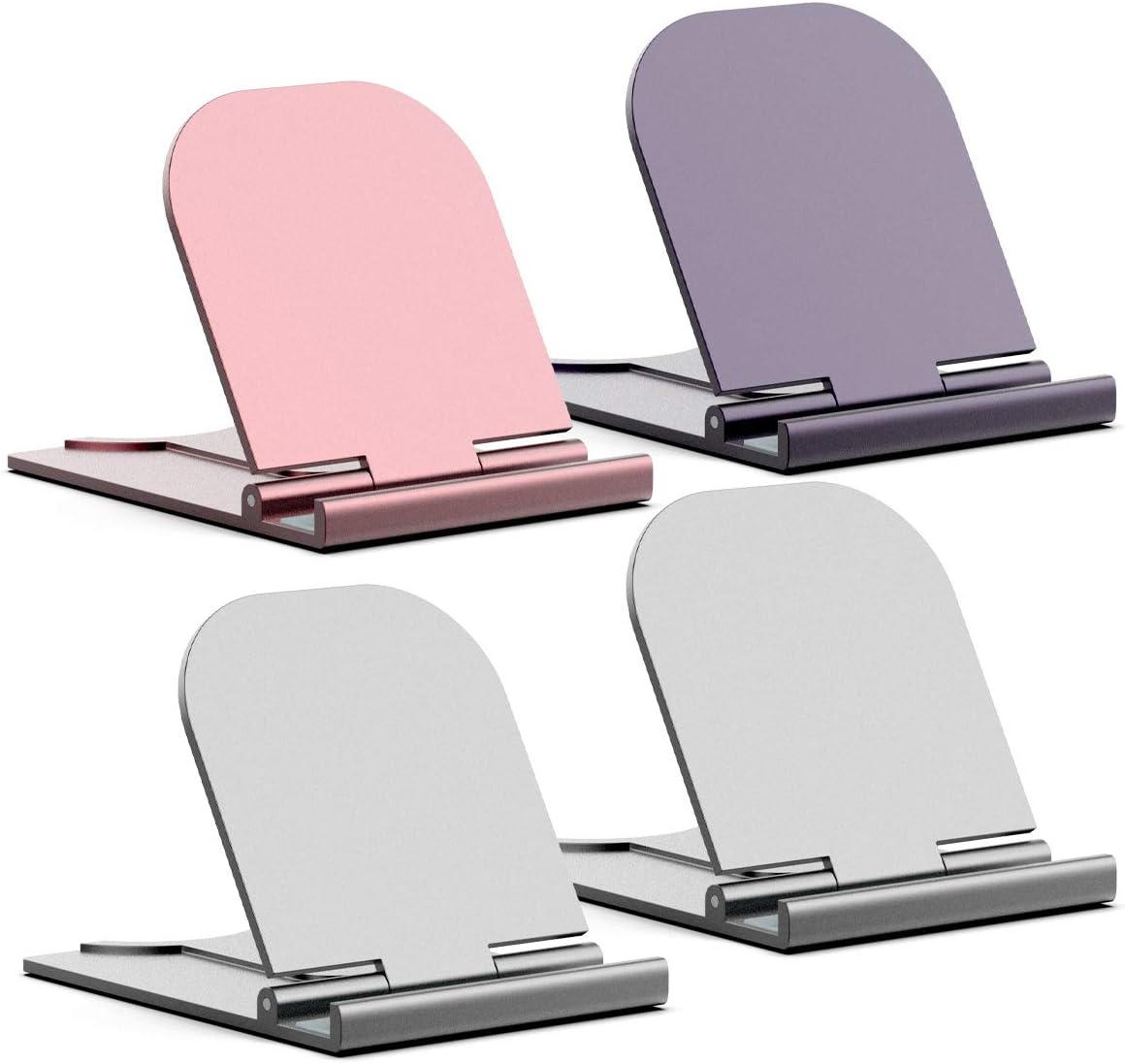 Cell Phone Stand 4 Pack Phone Holder Adjustable Foldable Tablet Stand Compatible with iPhone 11/11 Pro/11 Pro Max/Xs MAX/XR/XS/X Galaxy S10/S9/S9 Plus/Note 9 Google Pixel and More