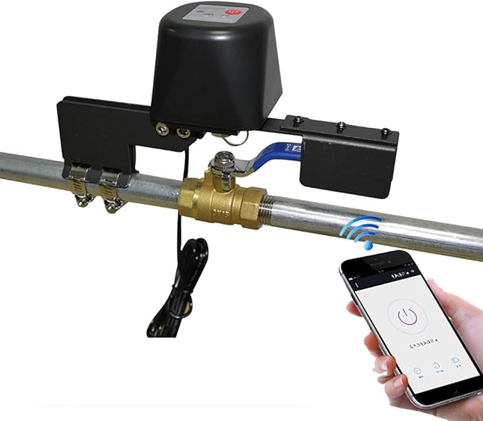 SKTE Control inteligente de la vlvula de agua Tuay vlvula mecnica inteligente de modo dual Bluetooth WiFi vlvula inteligente utilizada con Alexa Google Assistant Smart Life