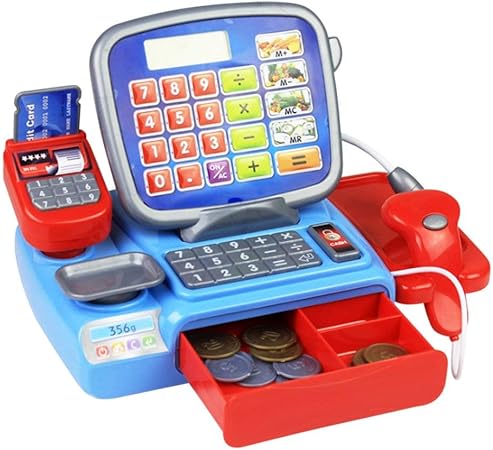 Amazon お店屋さんqunqene お買い物ごっこ ままごとおもちゃ 子供用 計算機 キャッシュレジスター お店屋さんごっこ 子ども 玩具 誕生日 クリスマス 果物 レジ レジスターおもちゃ プレゼント ギフト お菓子 お店屋さん おもちゃ