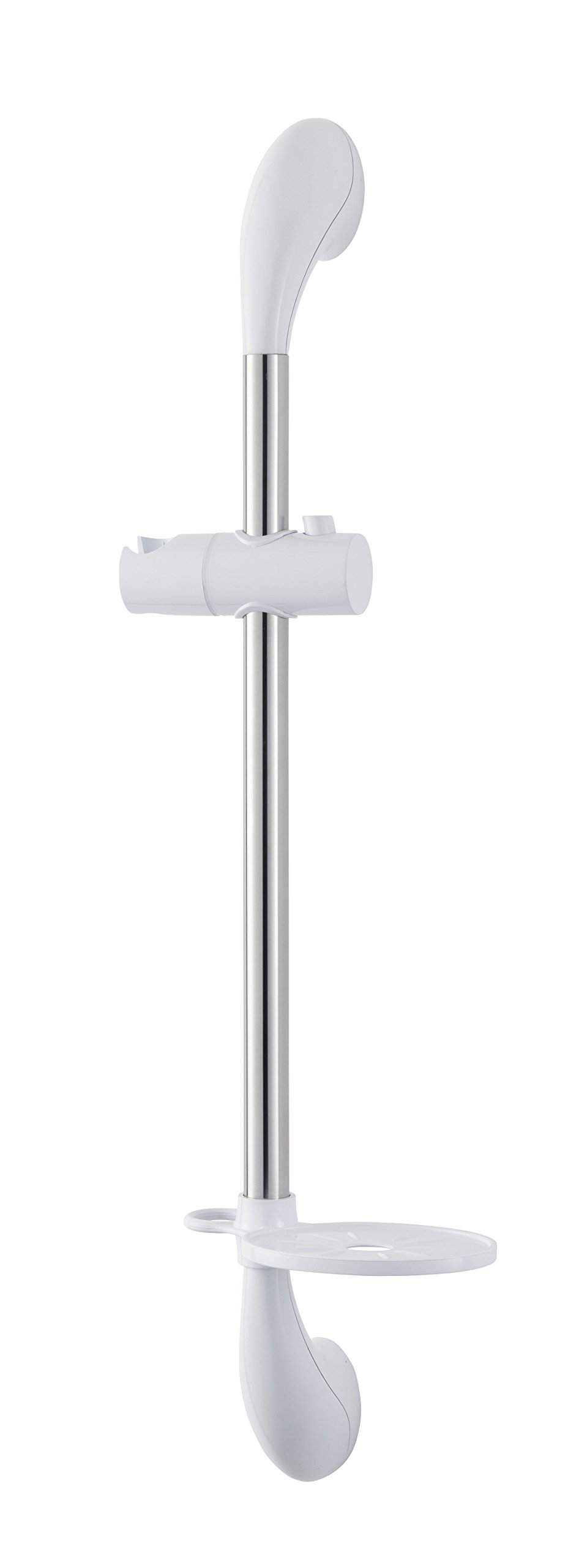Triton Showers TSKJOSHWC Joshua Riser Rail, White/Chrome