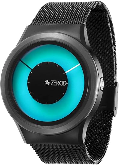 Amazon ゼロ Zeroo 角度によって色が変わる 腕時計 Magia Aurora クォーツ デザインウォッチ ブラック ブルー 正規品 メンズ腕時計 腕時計 通販