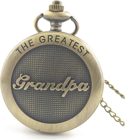 Gugutogo Significativo Abuelo Tallado Vintage Antiguo dial Redondo