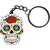 Pinsanity 'Day of the Dead' Sugar Skull Keychain