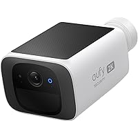 eufy security S220 SoloCam, Wireless Outdoor Camera, Solar Security Camera, Always Powered, 2K Resolution, No Monthly Fee, 2.