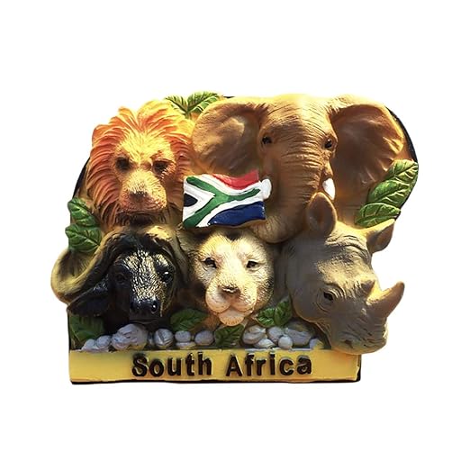 Sudáfrica 3D Big Five Animals Refrigerador Imán Recuerdos Hechos a ...
