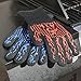 AYL BBQ Gloves Heat Resistant Up to 932⁰F: Insulated Kitchen Cooking Baking & Grilling Gloves for Holding Pots, BBQ, Grill, Non-Slip, Comfy Gril, Mitts, Top BBQ Accessory (Blue/Red)