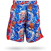 Flow Society Milk & Cookies Boys Classic Shorts - Athletic - Basketball - Baseball - Hockey - Football - Lacrosse - Blue
