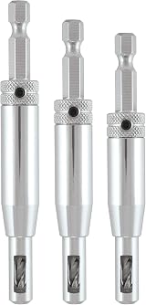 Trend 3-Piece Quick Release Drill Bit Guide Set 1/4 Inch Hex HSS view 3