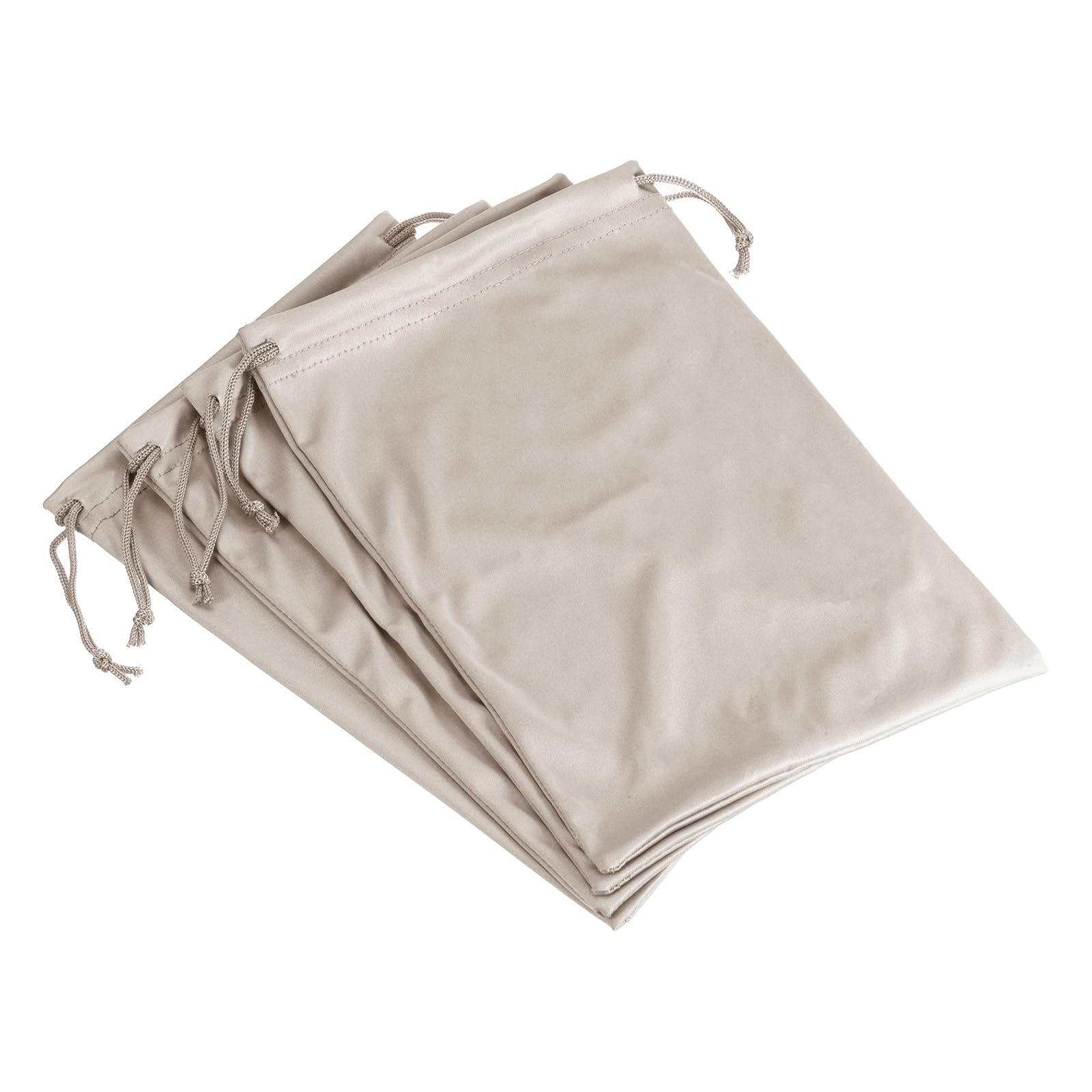 PATIKIL Ski Goggle Bag, 4 Pack 7.1"x10.6" Microfiber Snow Goggles Case Cover Soft Storage Sleeve Drawstring Pouch for Sunglasses Glasses Eyeglasses Camera Lenses Light Gray