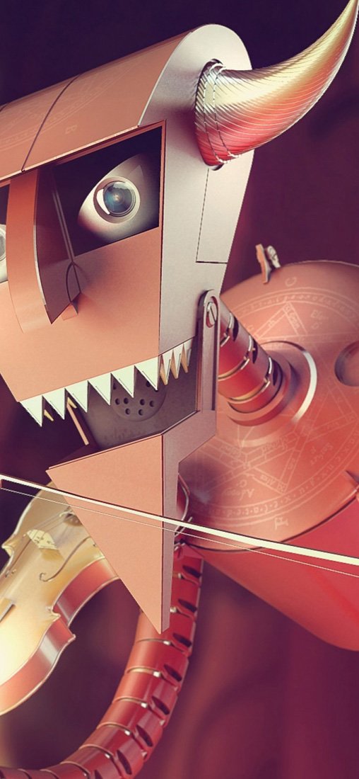 PeelitStickit Devil Robot, vinyl