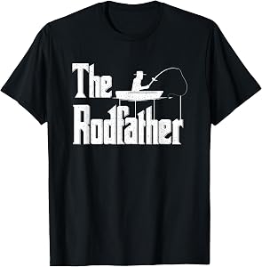 The Rodfather | Funny Fishing Dad Gift T-Shirt