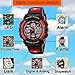 VILIYSUN Kid Watch 50M Waterproof Sport LED Alarm Stopwatch Digital Child Quartz Wristwatch for Boy Girl Red