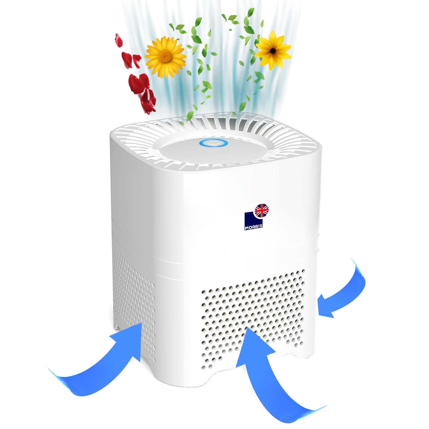 Morris 4 in 1 Air Purifier with Medical Grade Hepa H13 Filter, Removes Virus