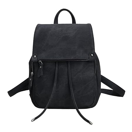 Damen Kleinen Rucksack Umhängetasche Handtasche Mädchen Schulrucksäcke Casual Daypack PU Leder Rucksäcke Reise Schultasche, S