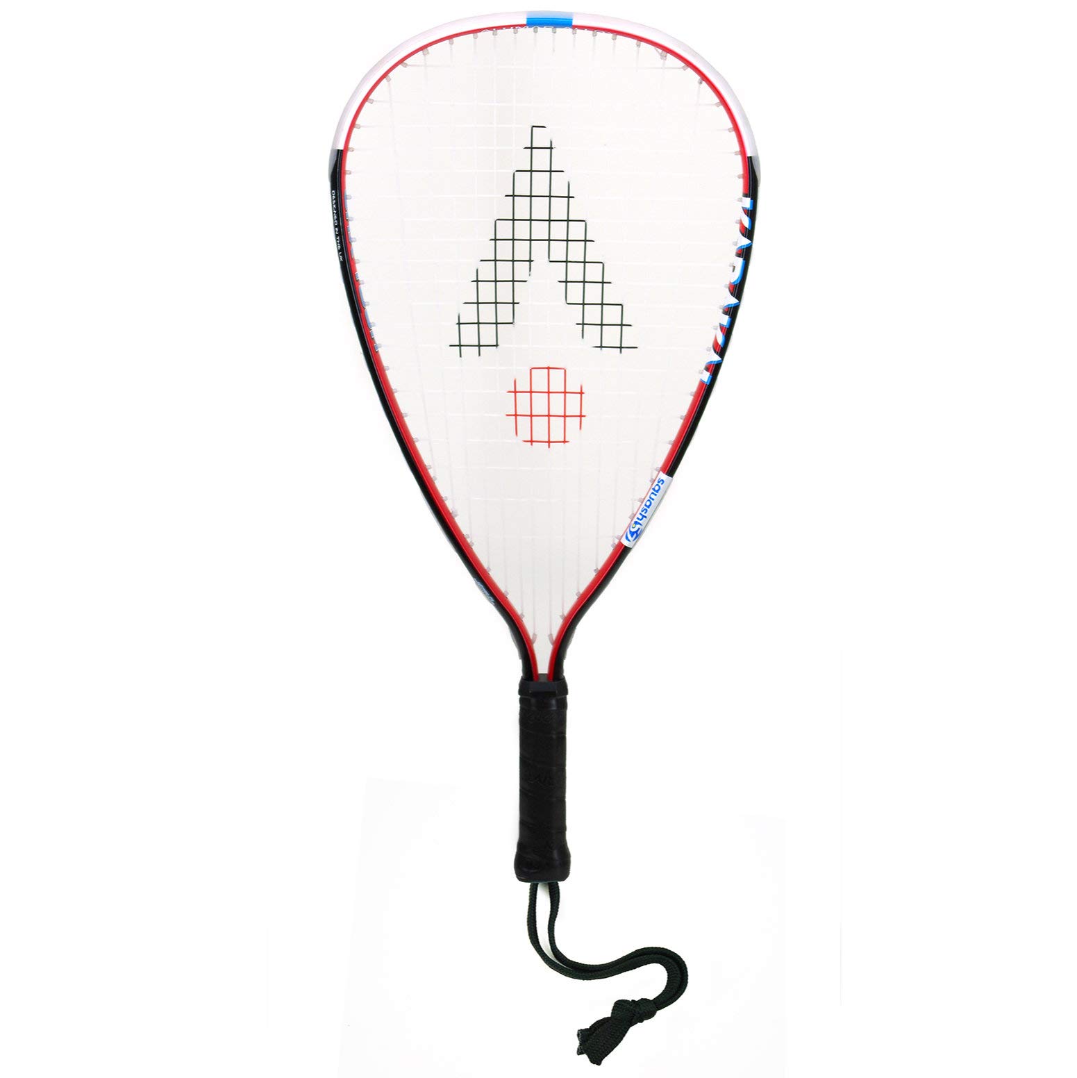 Karakal KQ 4727 Unisex's CRX Tour Squash Racket, Black/Red, One Size