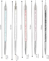 Smukdoo 5 Pc Double Ended Nail Art Dotting Tools Set Liner Brushes Gel Polish view 2