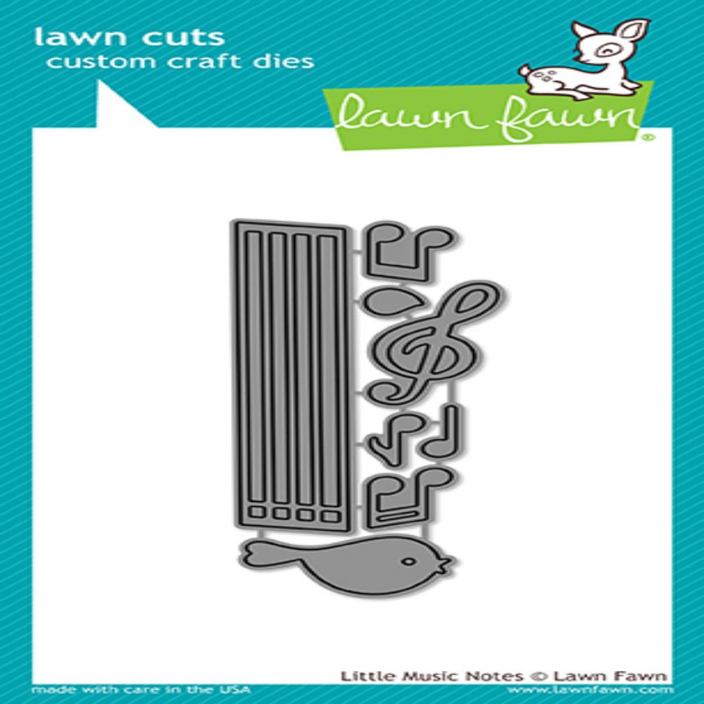 Lawn Fawn Die Little Music Notes Set of 8 | Lawn Cuts Custom Craft